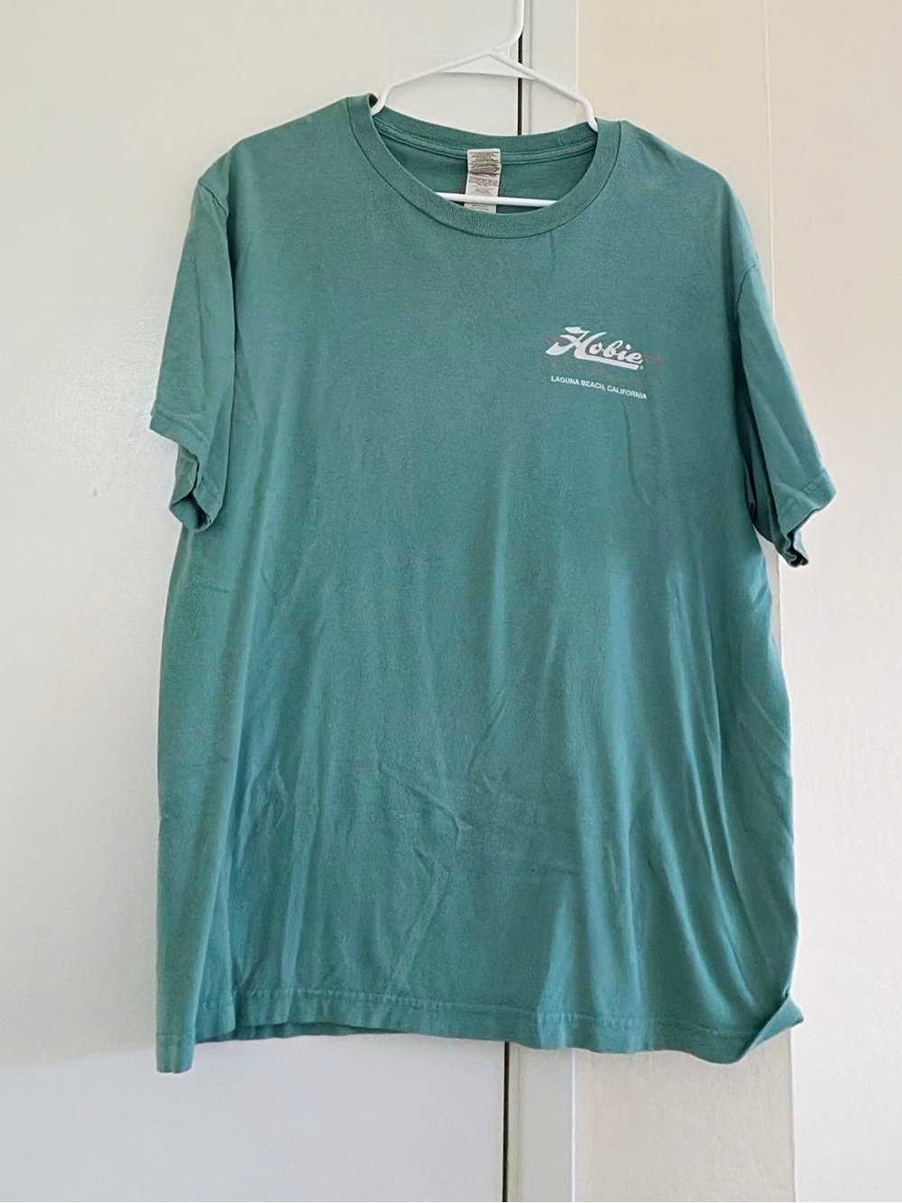 Hobie Teal Short Sleeve T-Shirt with White Chest Logo